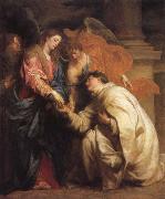 Anthony Van Dyck The mystic marriage of the Blessed Hermann Foseph with Mary oil